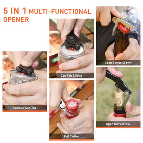 ikkle 5-in-1 Multifunction Opener handles tabs, bottles, and more