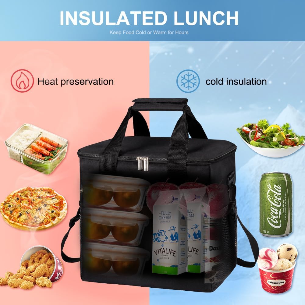 iknoe multi-pocket design organizes keys, phone, and utensils.