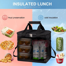 iknoe multi-pocket design organizes keys, phone, and utensils.