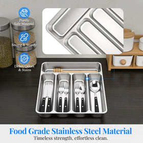 IKCO dishwasher-safe silverware tray simplifies cleanup after meals.
