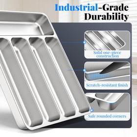 IKOCO satin-finish drawer organizer adds sleek look while keeping items organized