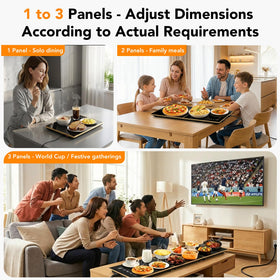 IKT warming tray modular panels setup for flexible catering layouts