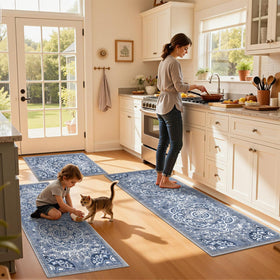 Ileading durable polyester rug withstands regular foot traffic while maintaining color