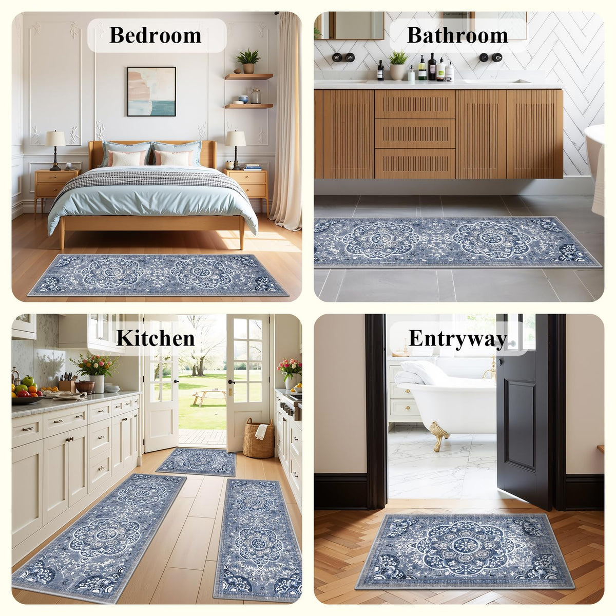 Ileading soft short-pile rug reduces trip hazards while staying durable