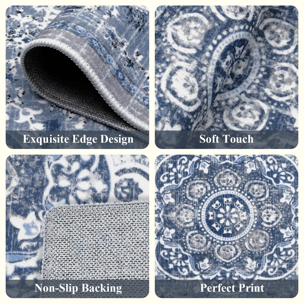 Ileading washable kitchen rug cleans easily with vacuuming or machine washing