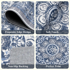 Ileading washable kitchen rug cleans easily with vacuuming or machine washing