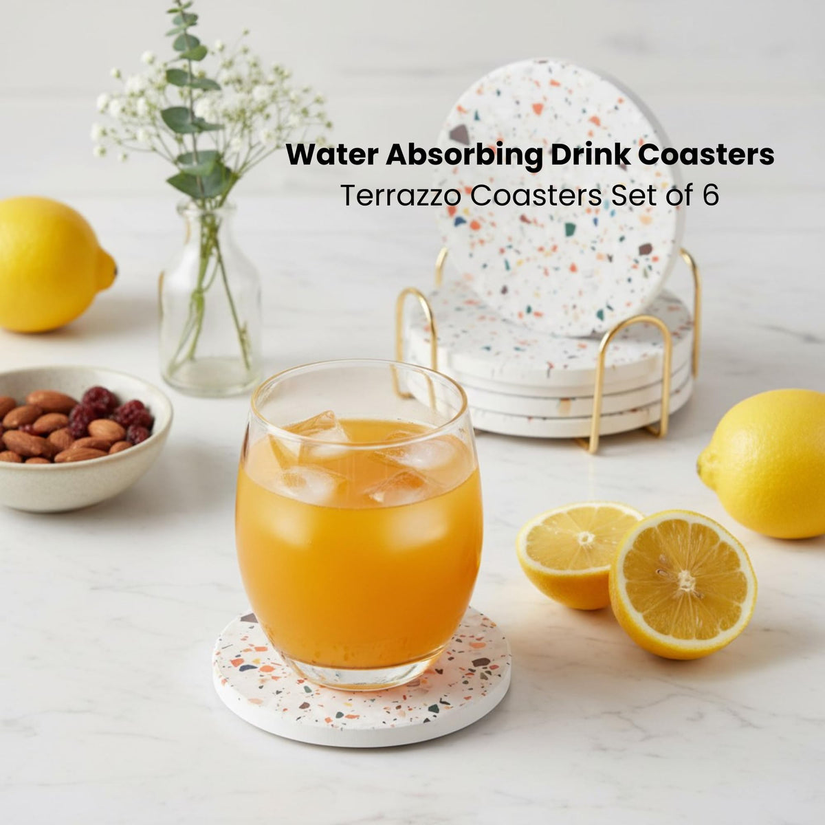 ilohaus coaster for hot and cold drinks protects tabletops