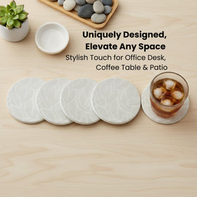 ilohaus Coasters on Coffee Table Scene demonstrate daily use in living spaces