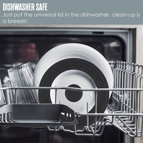 ILOVYO dishwasher-safe lid with flat design for easy storage.