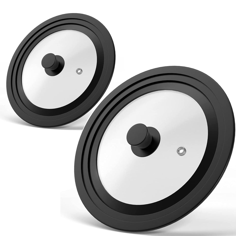 ILOVYO universal lid for 7-8 inch pots provides clear viewing and controlled steaming.