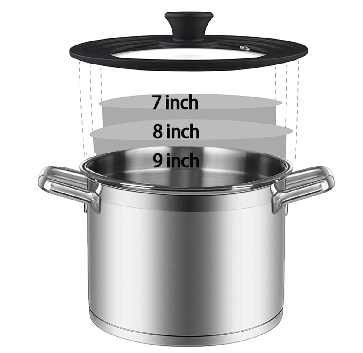 ILOVYO Universal Lid black finish complements modern cookware