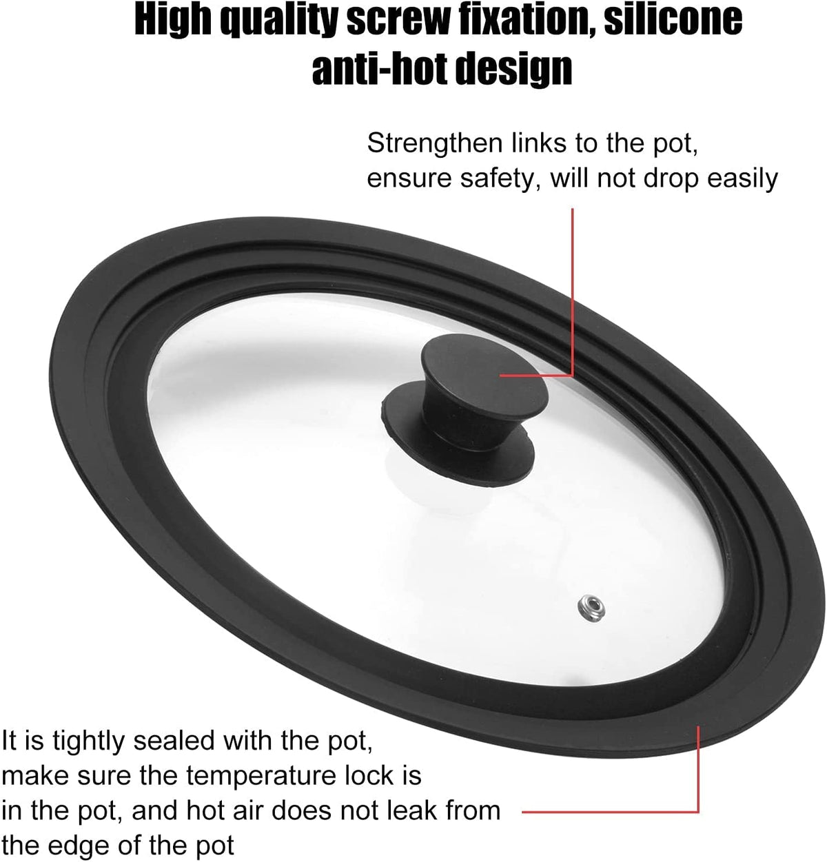 ILOVYO Universal Lid tempered glass for durability and visibility
