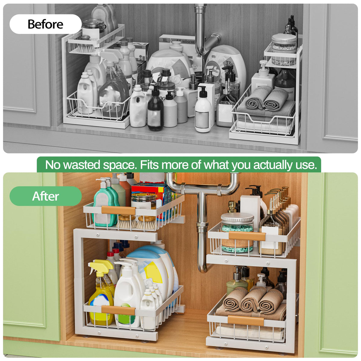 ilvvan black-finish metal construction offers durable, rust-resistant storage.