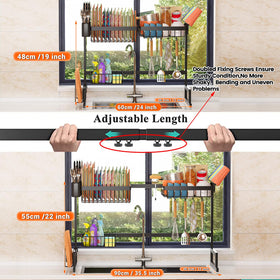 ilvvan expandable-height rack demonstrates adjustable height.