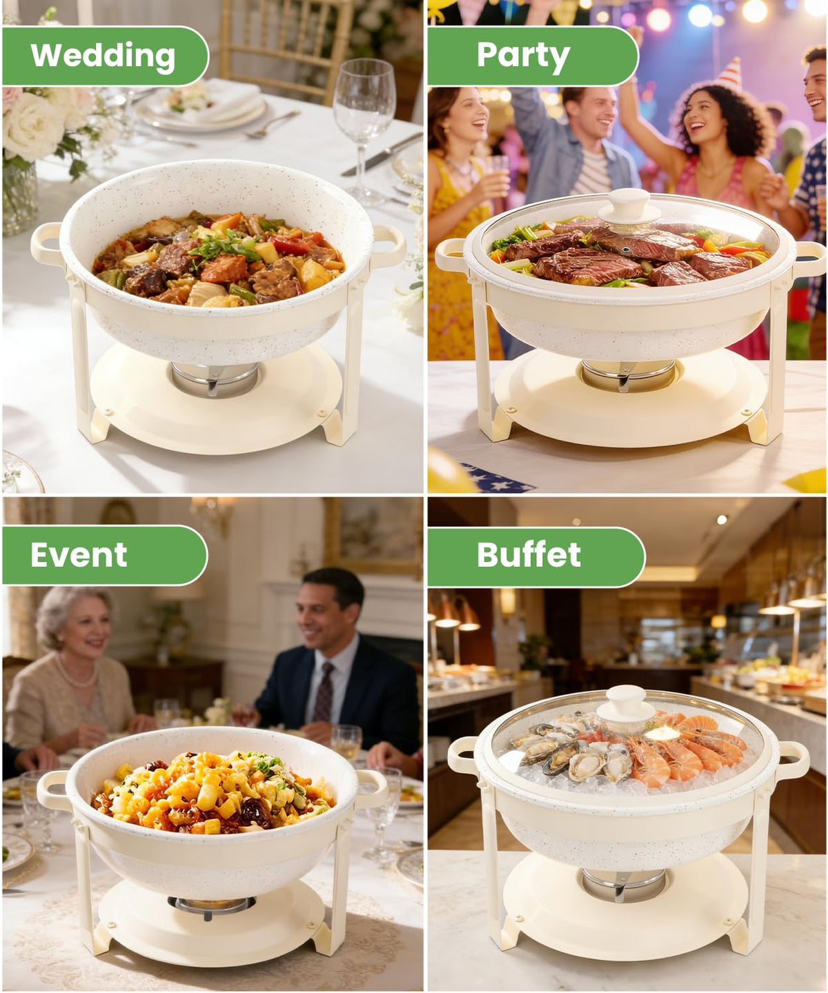IMACONE secure lid handle enables confident serving at parties and weddings