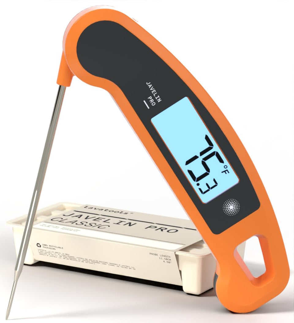 Lavatools Javelin PRO Duo Ultra-Fast 2-Second Digital Meat Thermometer – Tangerine