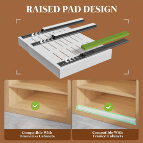 Seinloes 4-Pack Expandable Pull-Out Cabinet Organizer — 12.1–20.4 in Wide, 21