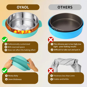 OYAOL 7-inch springform pan designed for even baking and clean release