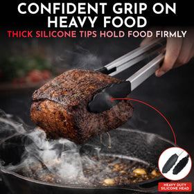 Culinary Couture 12 inch tongs for large pans and grilling