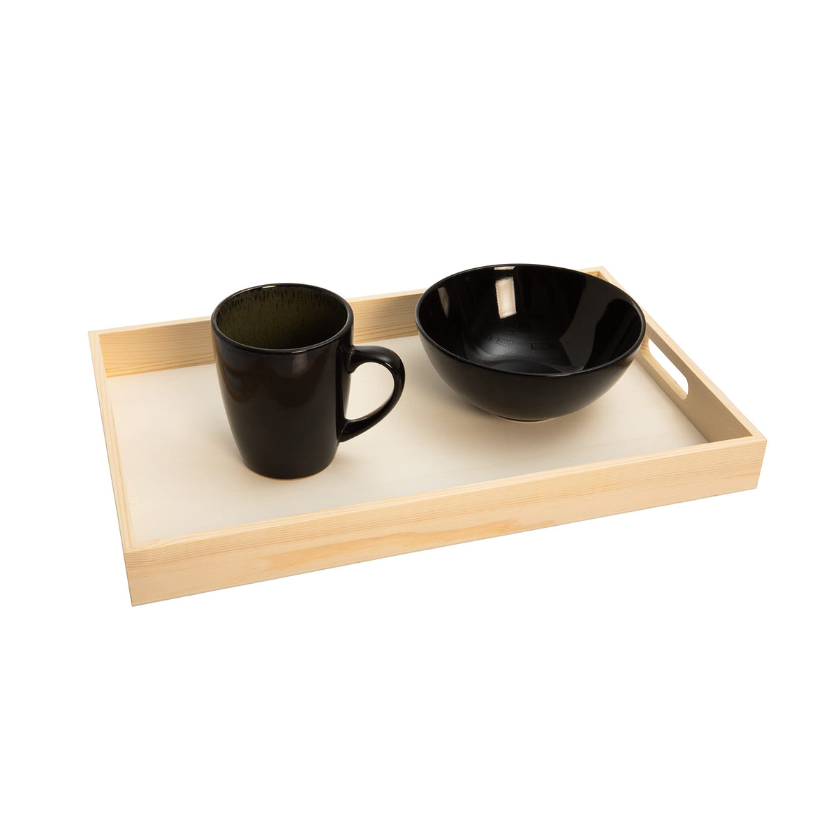 Creative Hobbies wooden trays with craft-ready unfinished surface for paints and decoupage.