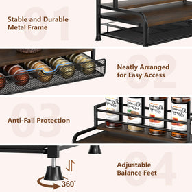 PONEYA modern design blending with kitchen decor while keeping supplies within reach