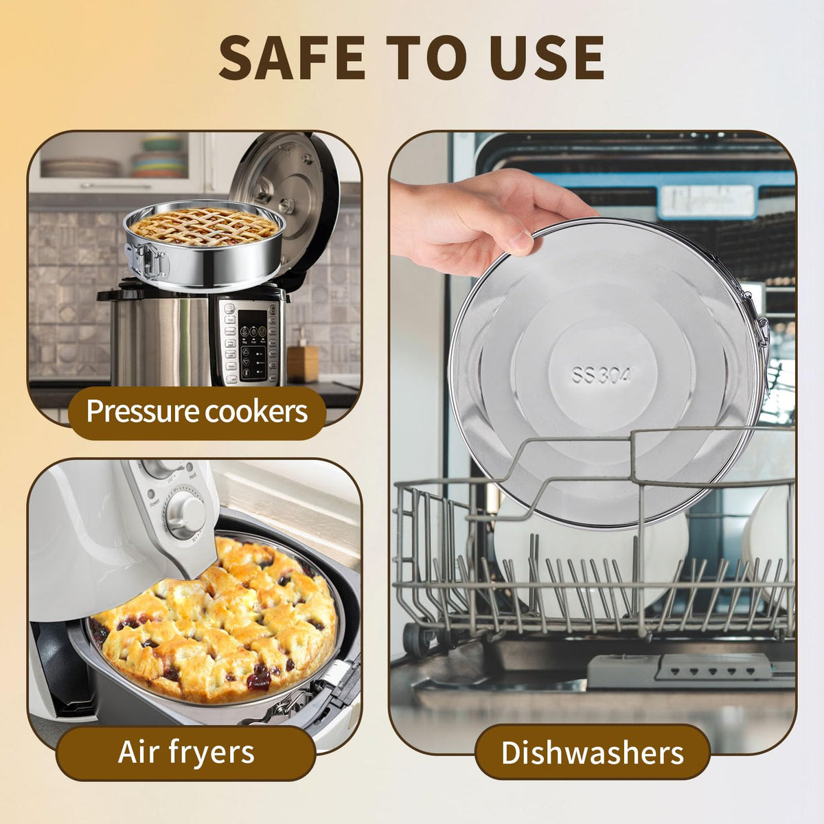 OYAOL leakproof seal prevents water bath leaks for reliable baking