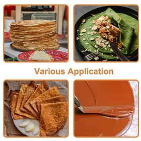 WINDESK Crepe Spreader & Spatula Kit — 12-inch Curved Offset Spatula, 7