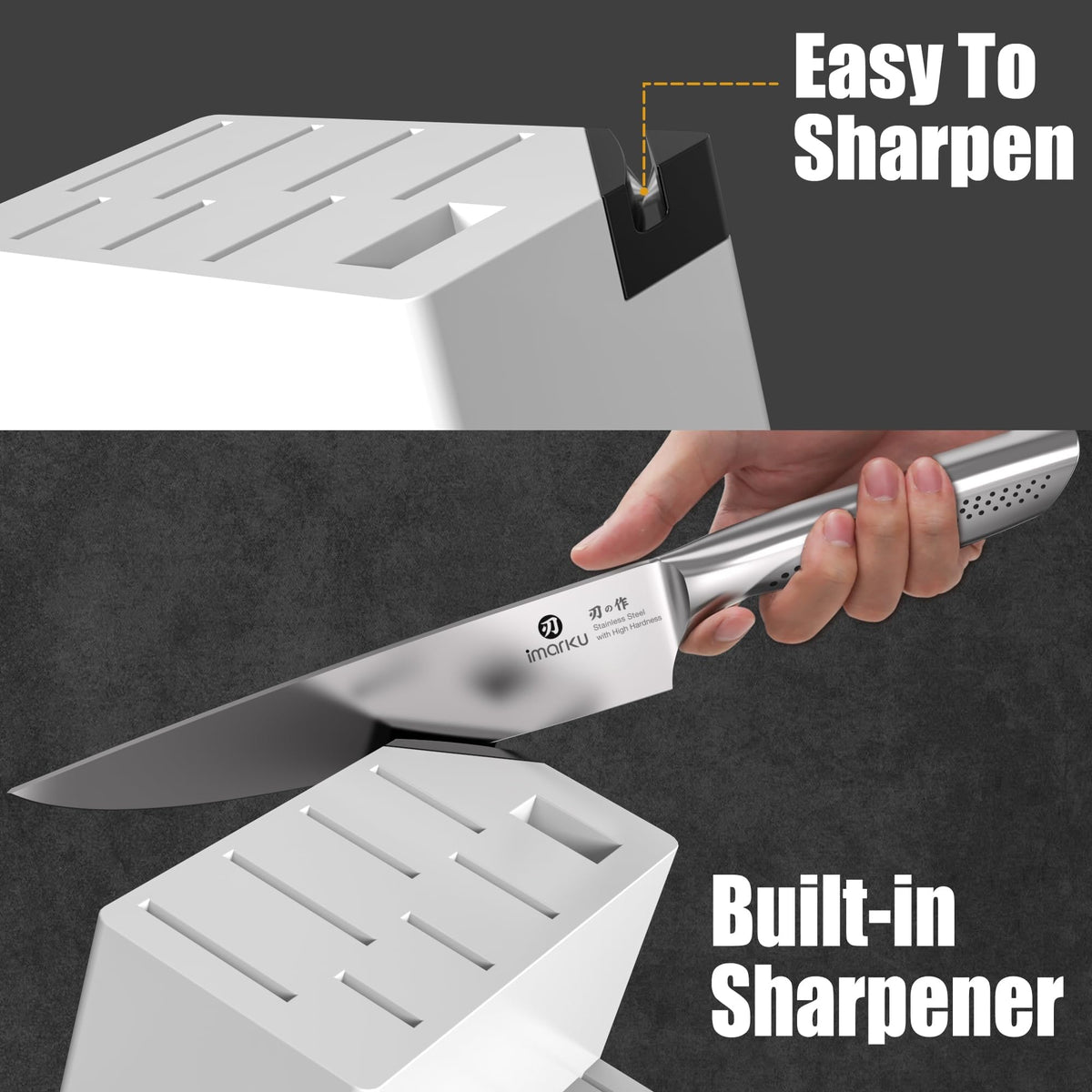 imarku 7-inch Santoku knife for versatile chopping