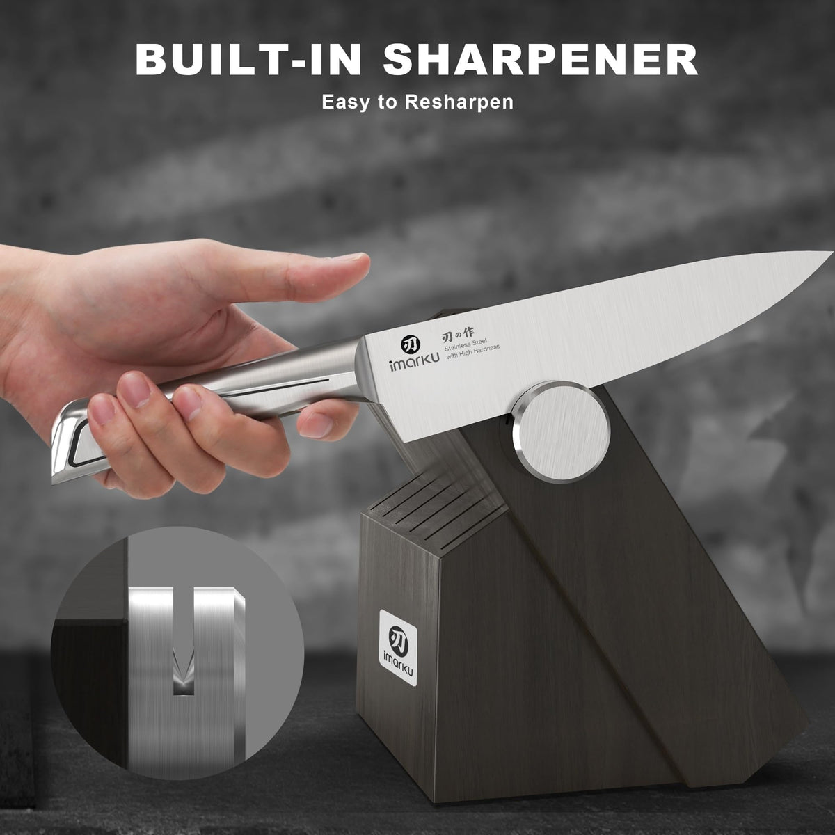 imarku 8-inch slicing knife for slicing with control and accuracy