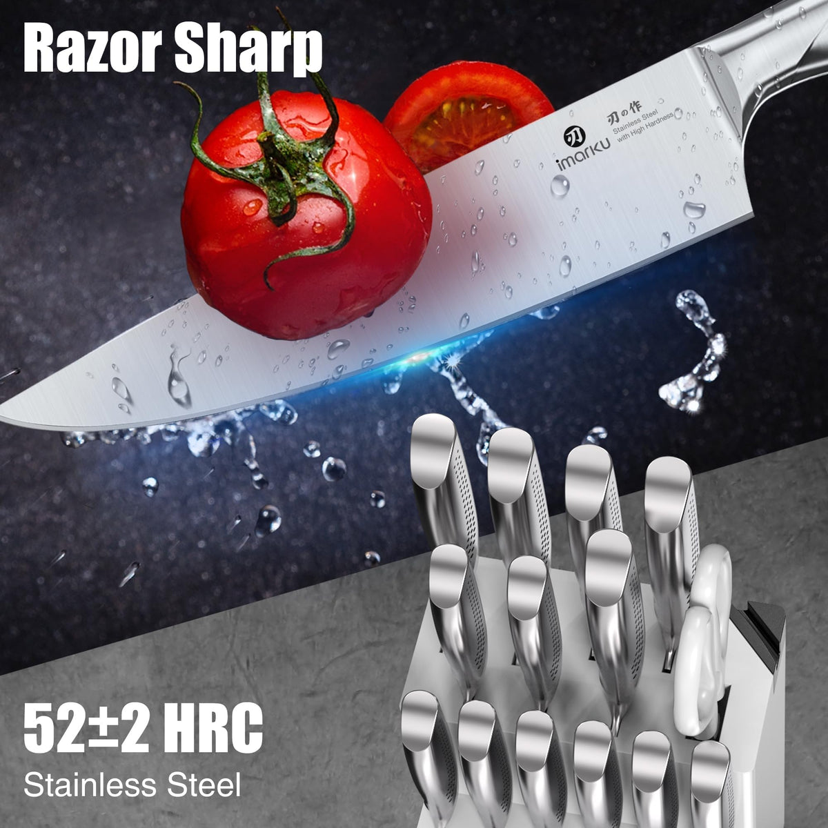 imarku 8-inch slicing knife ideal for roasts