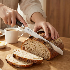 imarku bread knife easy-clean blade for simple post-baking cleanup