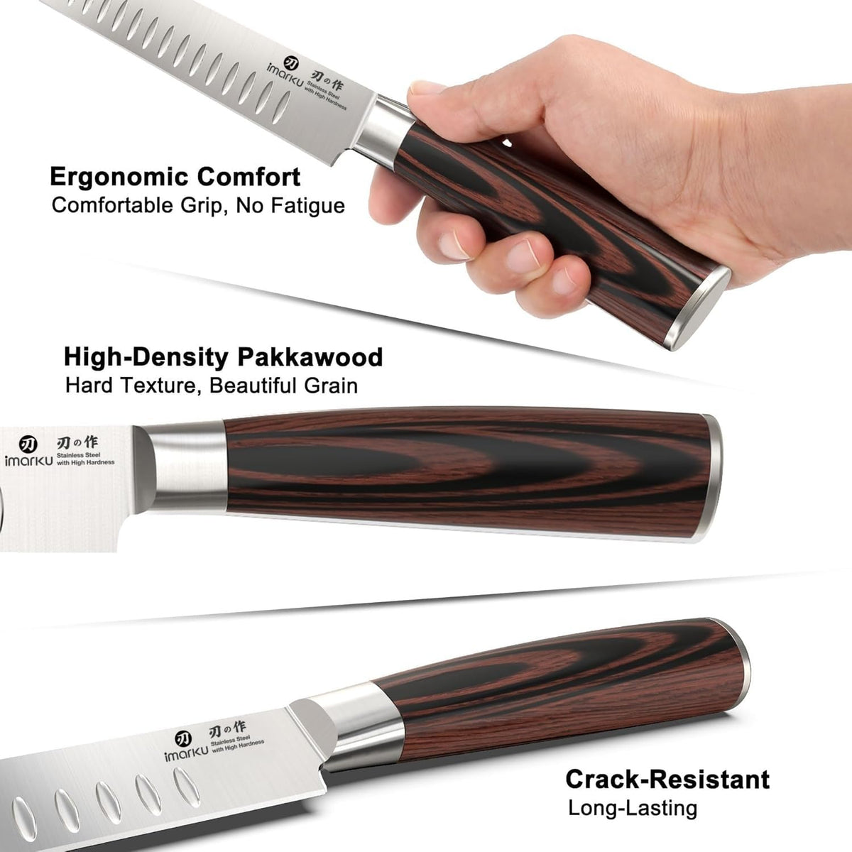 imarku Brisket Knife premium-grade steel handles heavy-duty carving tasks