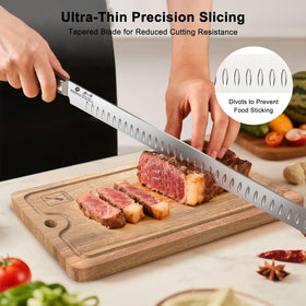imarku Brisket Knife rust-resistant blade withstands frequent kitchen use