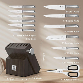 imarku G14 3.5-inch paring knife for intricate peeling and trimming.