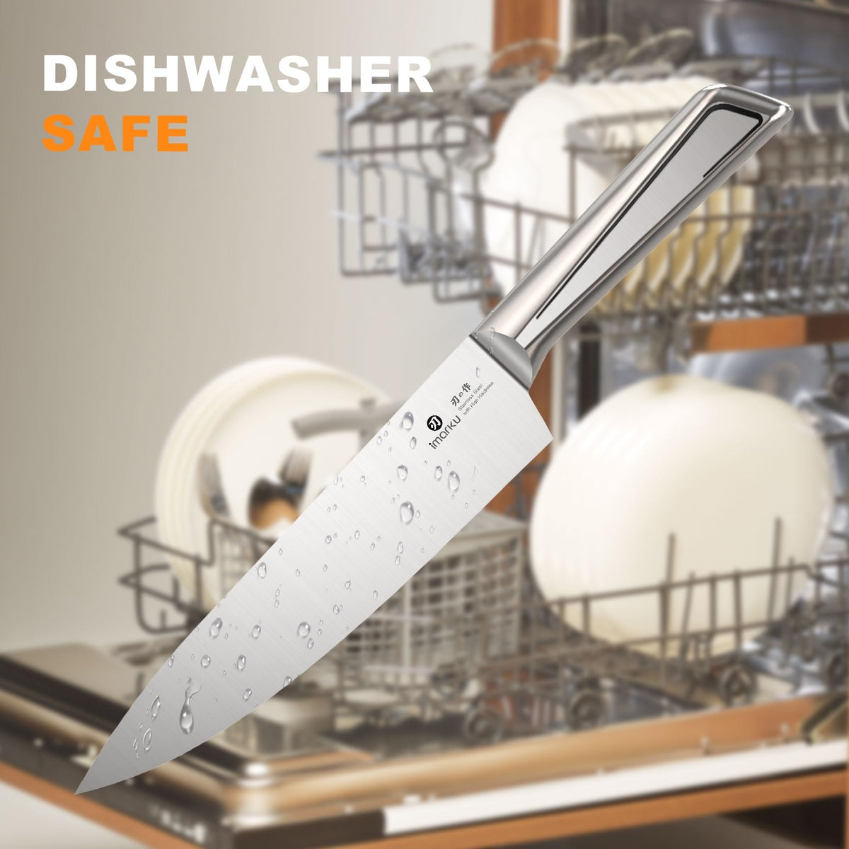 imarku G14 8-inch slicing knife for precise, even slices.