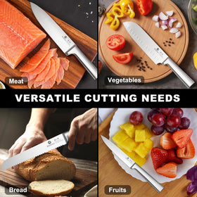imarku included knife sharpener helps maintain the edge