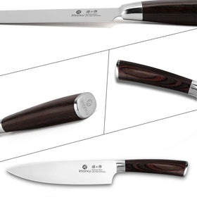 Imarku knife in action for dicing and slicing tasks