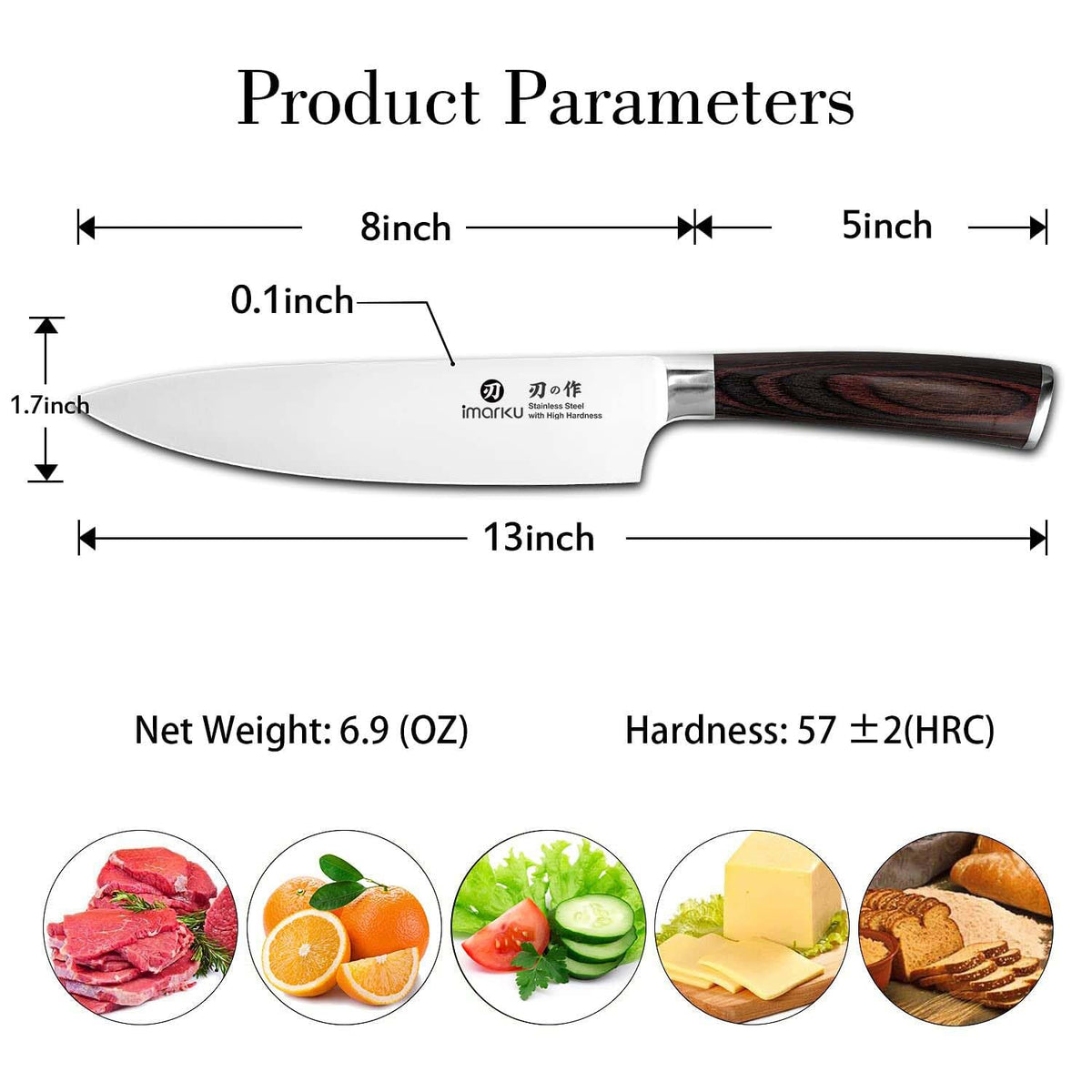 Imarku knife in gift box, ready as a kitchen gift