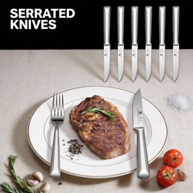 Imarku 7-inch Santoku knife shown for quick vegetable chopping.
