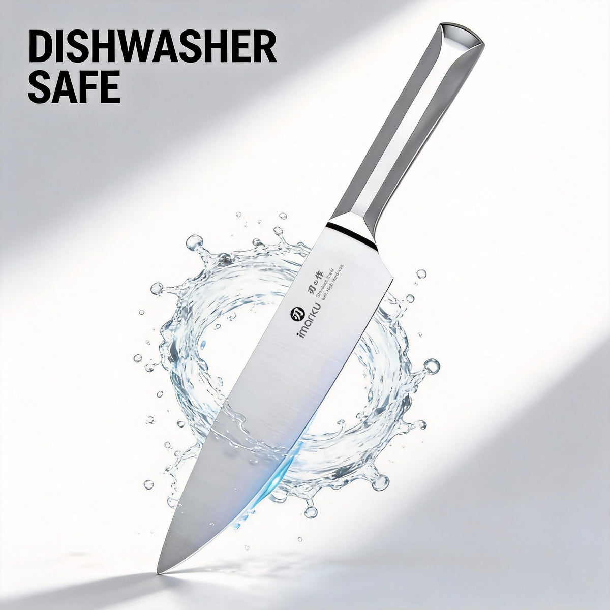 Imarku 8-inch bread knife demonstrates clean cuts for soft or crusty loaves.