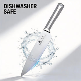 Imarku 8-inch bread knife demonstrates clean cuts for soft or crusty loaves.