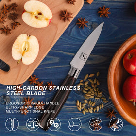 imarku paring knife mincing fruit with precision