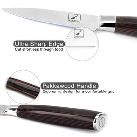 imarku paring knife razor edge detail for clean cuts