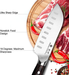 Imarku Santoku knife in premium gift box for gifting cooks