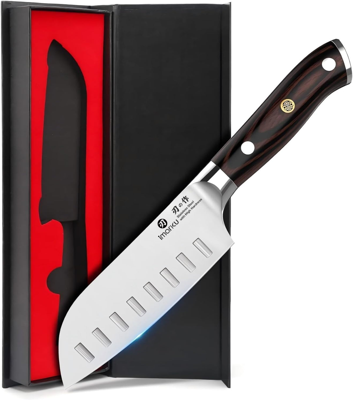 Imarku Santoku knife 5-inch ultra sharp edge for precise slicing