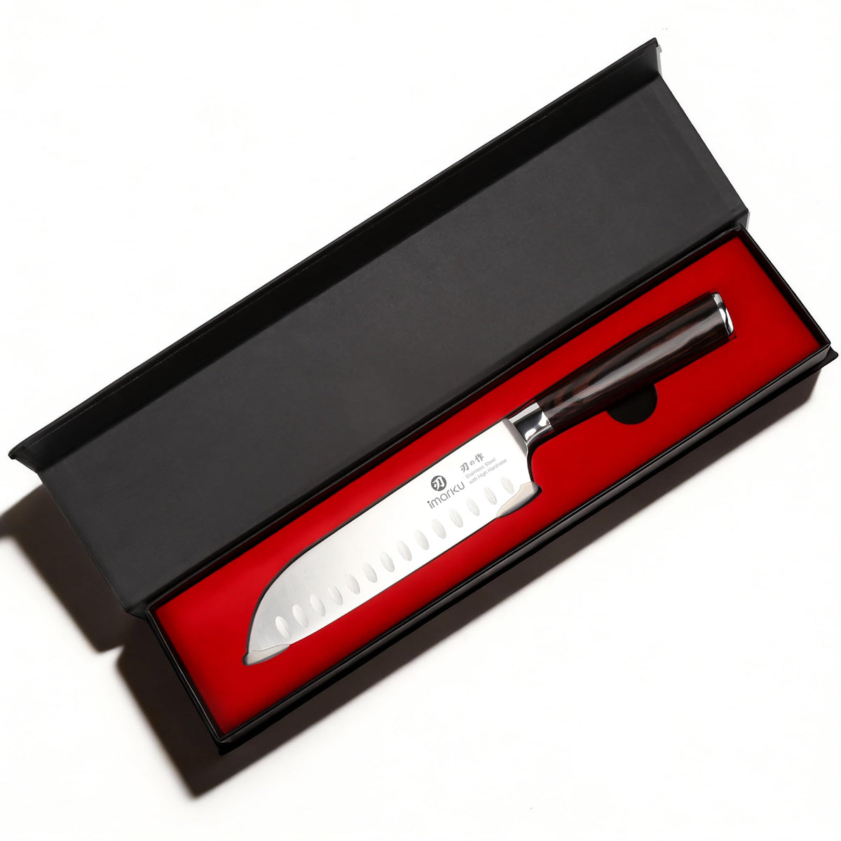imarku santoku knife suits home cooks and professionals alike