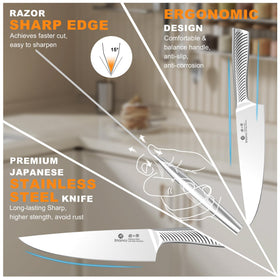 imarku 5-inch utility knife versatile prep for fruits and vegetables