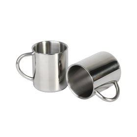 IMEEA 10oz stainless steel mug with double-wall insulation for hot beverages.