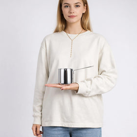 IMEEA compact sturdy handle makes storage and pouring easy.
