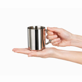 IMEEA mug with mirror exterior and brushed interior for durable style.